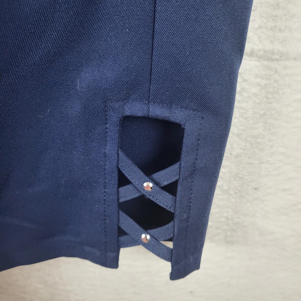 Alfred Dunner Classic Fit New‎ Capri Navy Pants Comfort Waist Easy Wear Size 14 - Picture 2 of 8